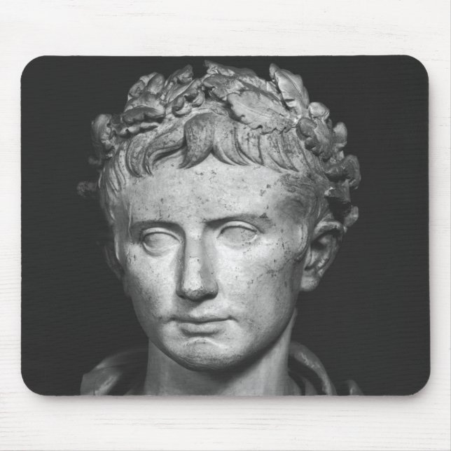 Head of Emperor Augustus Mouse Pad (Front)