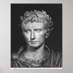 Head of Emperor Augustus Poster