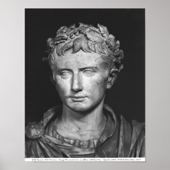 Head of Emperor Augustus Poster (Front)