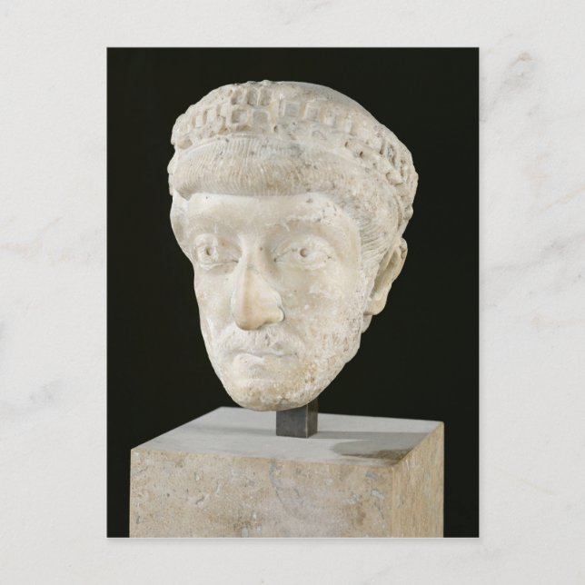 Head of Emperor Theodosius II Postcard (Front)