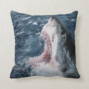 Head of Great White Shark Cushion