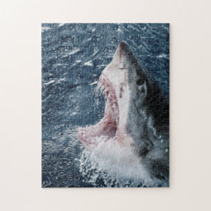 Head of Great White Shark Jigsaw Puzzle