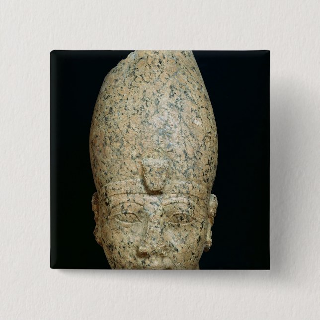 Head of Hatshepsut 15 Cm Square Badge (Front)