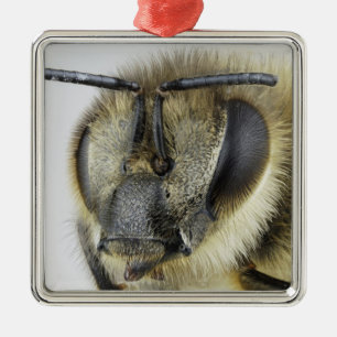 Head of honeybee metal tree decoration