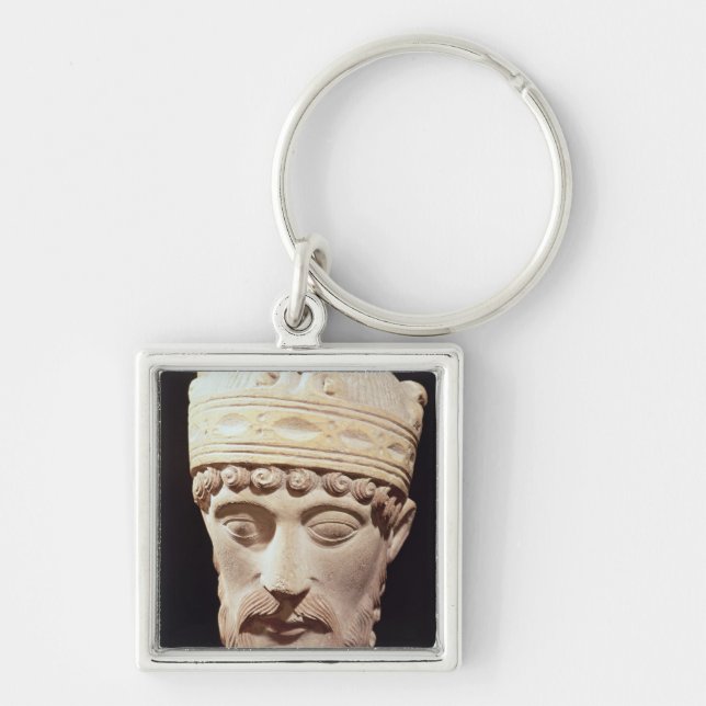 Head of Lothair I Key Ring (Front)
