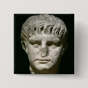 Head of Nero 15 Cm Square Badge