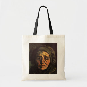 Head of Peasant Woman Lace Cap by Vincent van Gogh Tote Bag