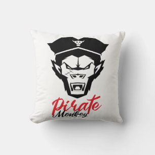 Head of Pirate Monkey T-Shirt Cushion