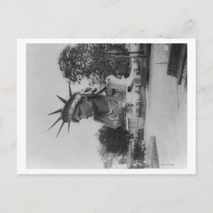 Head of Statue of Liberty in Paris Park Postcard