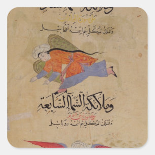 Head of the Angels of the Sixth Sky and the Head Square Sticker