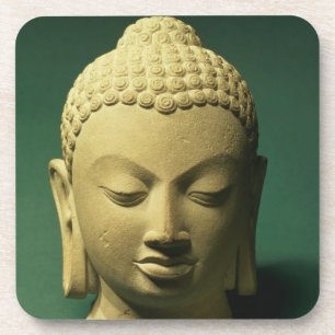 Head of the Buddha, Sarnath (sandstone) Coaster