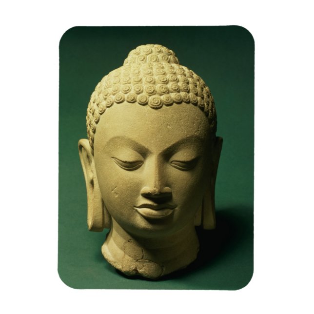 Head of the Buddha, Sarnath (sandstone) Magnet (Vertical)
