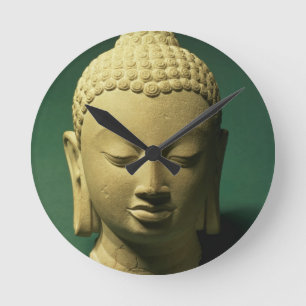 Head of the Buddha, Sarnath (sandstone) Round Clock