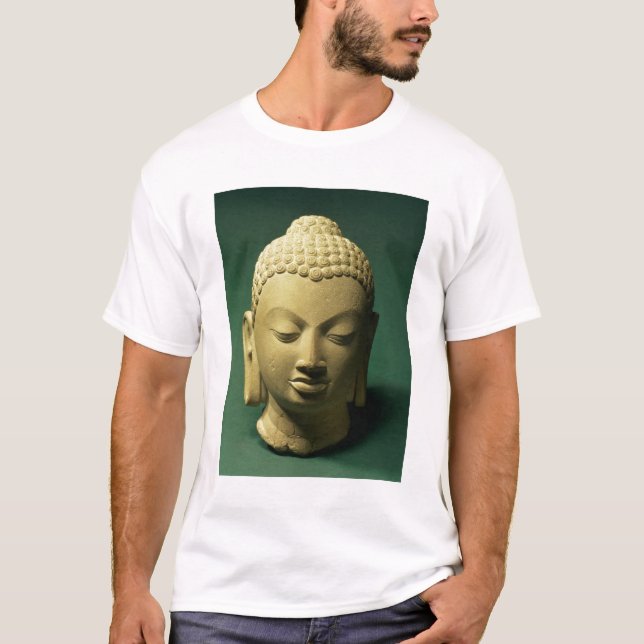 Head of the Buddha, Sarnath (sandstone) T-Shirt (Front)