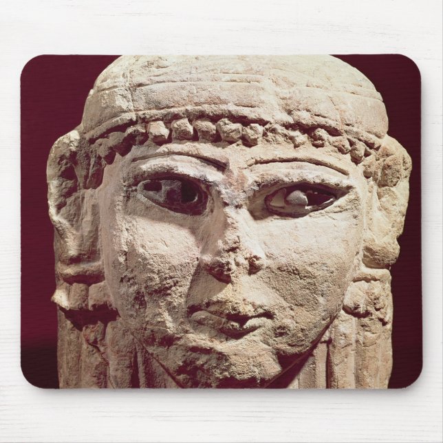 Head of the goddess Ishtar, from Amman, Jordan Mouse Pad (Front)