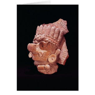Head of the Mayan corn god, Oaxaca, c.500 AD