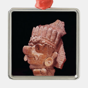 Head of the Mayan corn god, Oaxaca, c.500 AD Metal Ornament