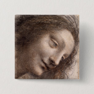 Head of Virgin 15 Cm Square Badge