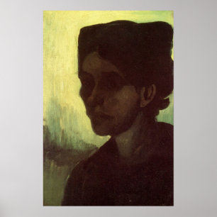 Head of Young Peasant Woman by Vincent van Gogh Poster