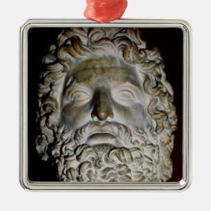 Head of Zeus Metal Ornament