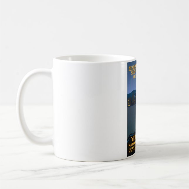 Head Off to the Old Faithful Inn! - Yellowstone Na Coffee Mug (Left)