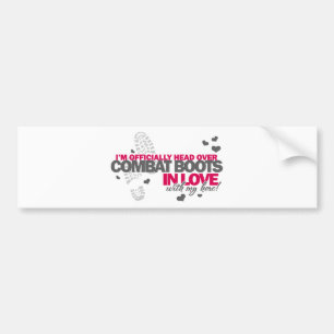 Head over Combat Boots Bumper Sticker