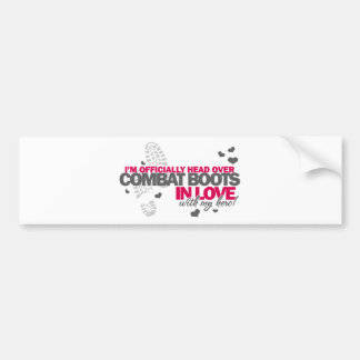 Head over Combat Boots Bumper Sticker