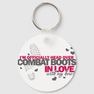 Head over Combat Boots Key Ring