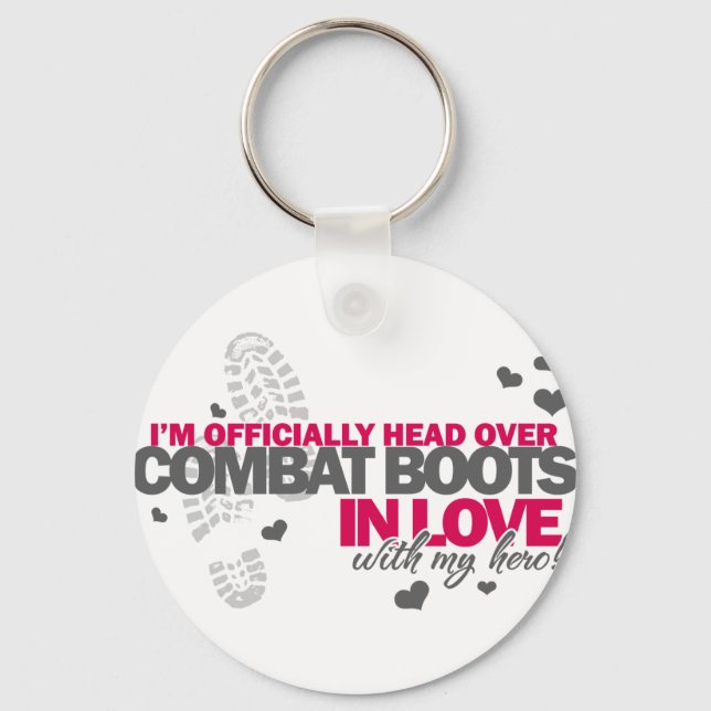 Head over Combat Boots Key Ring (Front)