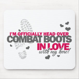 Head over Combat Boots Mouse Pad