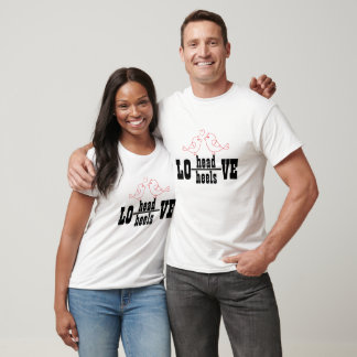 Head Over Heels in Love Design T-Shirt