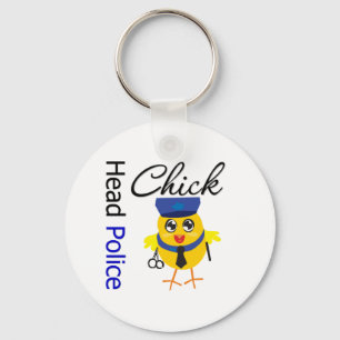 Head Police Chick Key Ring