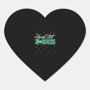 Head Start ShamROCKS St. Patrick's Day School Shir Heart Sticker
