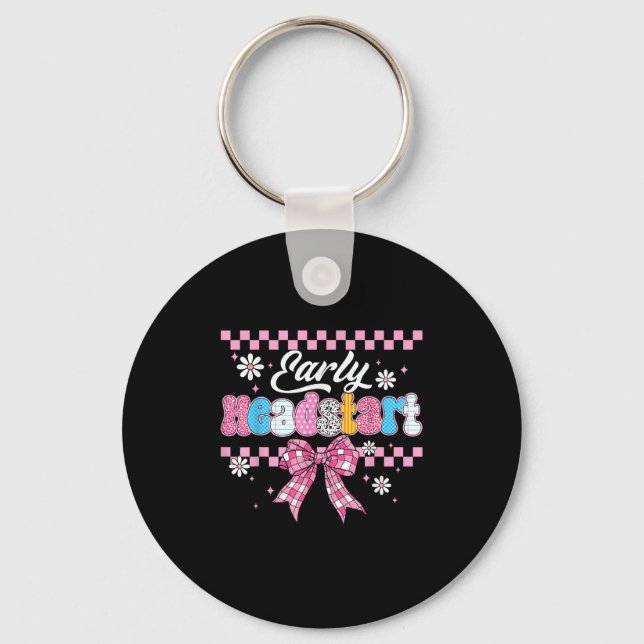 Head Start Teacher Back To School Early Learning M Key Ring (Front)