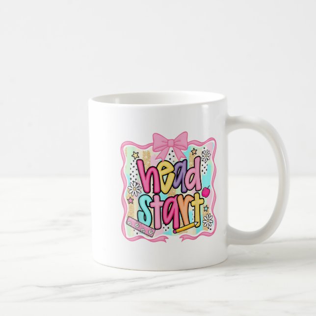 Head Start Team Homeschool Teacher Headstart Back  Coffee Mug (Right)