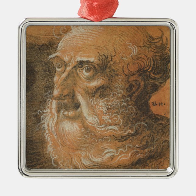 Head Study, 1522 Metal Tree Decoration (Front)
