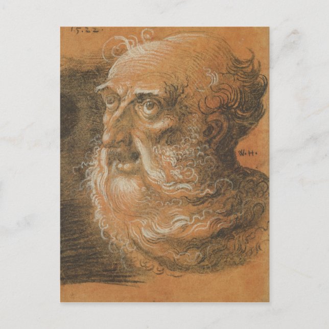 Head Study, 1522 Postcard (Front)