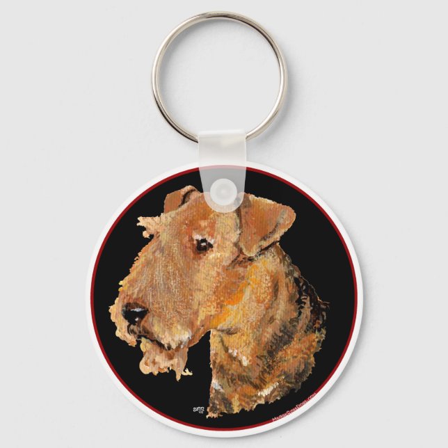 Head Study on Black Key Ring (Front)