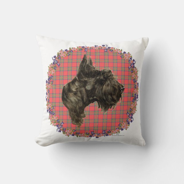 Head Study on Tartan Cushion (Front)