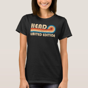 HEAD Surname Retro Vintage 80s 90s Birthday Reunio T-Shirt