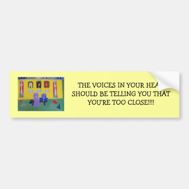 HEAD TALK BUMPER STICKER (Front)