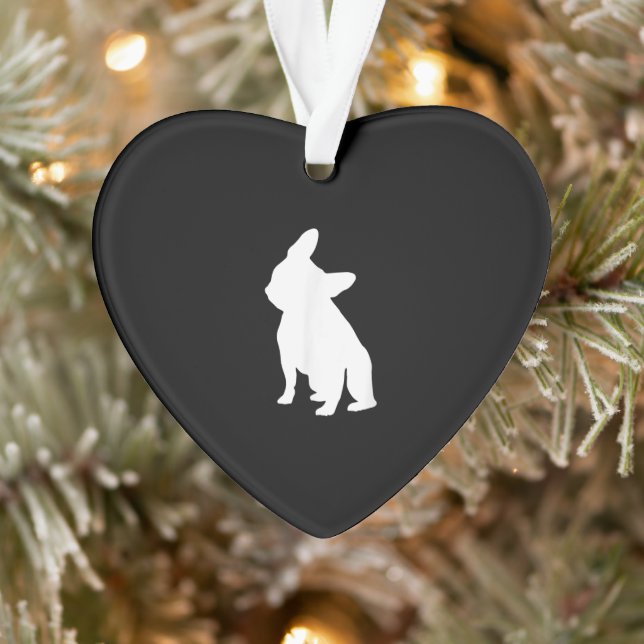 Head Tilt Apparel Frenchie Head Bulldog Lover Gift Ornament (Tree)