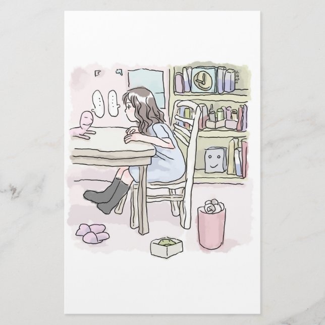 head to a table stationery (Front)