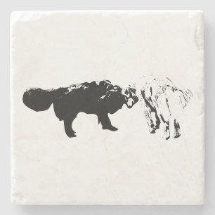 Head-to-Head Companions Autumn Mug Stone Coaster