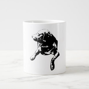 Head-Turn Labrador, December Welcome Large Coffee Mug