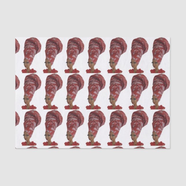 Head Wrap Doll Tissue Paper (Front)