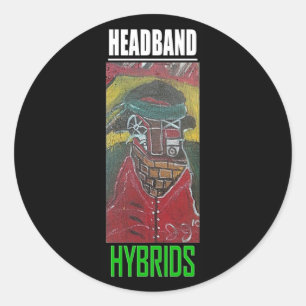 HEADBAND HYBRIDS CLASSIC ROUND STICKER