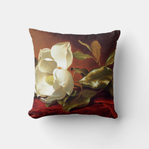 Heade - A Magnolia on Red Velvet Cushion