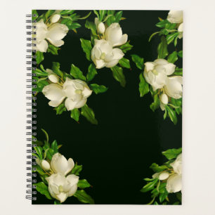 Heade Giant Magnolia Flower Blossoms Planner
