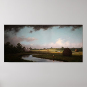 Heade - Newburyport Marshes Approaching Storm Poster